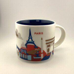 Starbucks Global City Paris"You Are Here"Ceramic Coffee Mug 414ml NEW No Box